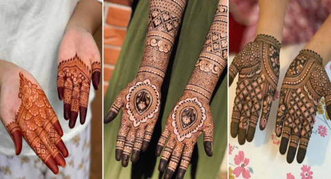 Mehndi design front hand: