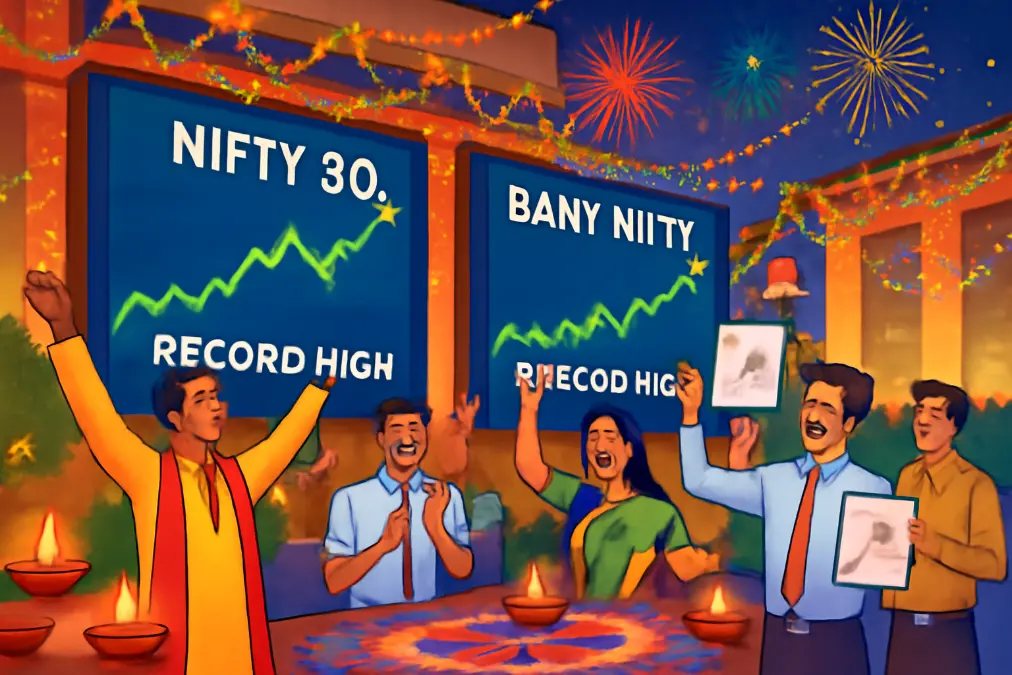 Nifty 50 and Bank Nifty record highs before Diwali