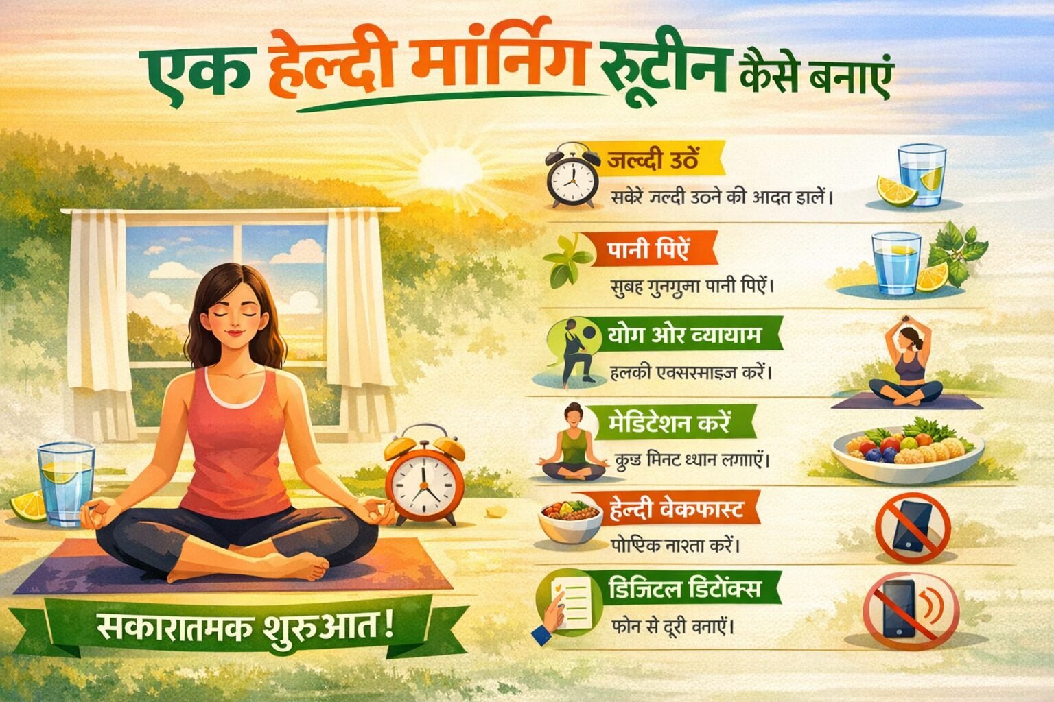 “एक हेल्दी मॉर्निंग रूटीन कैसे बनाएं”