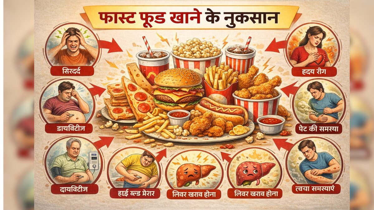 फास्ट फूड के नुकसान