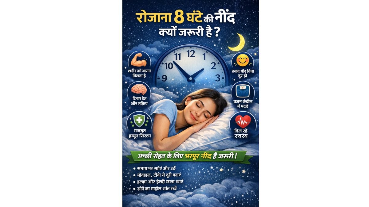 रोजाना 8 घंटे की नींद क्यों जरूरी है