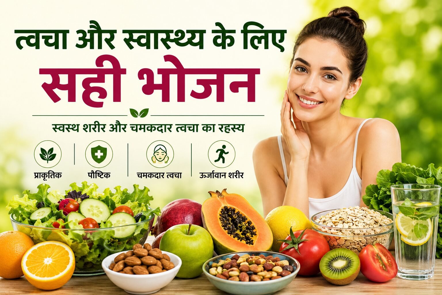 त्वचा और स्वास्थ्य के लिए सही भोजन