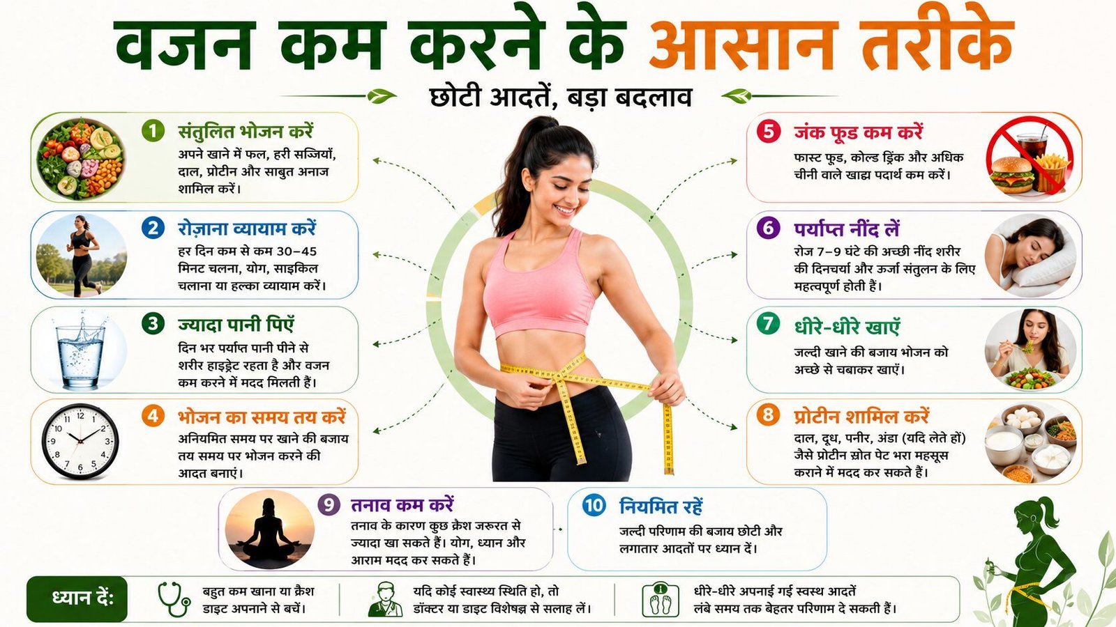 वजन कम करने के आसान तरीके