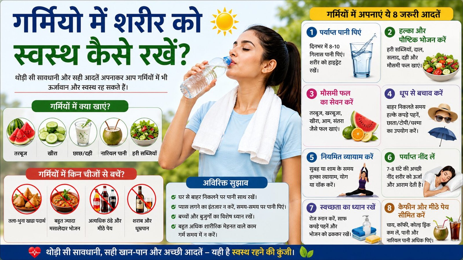 गर्मियों में स्वस्थ रहने के टिप्स