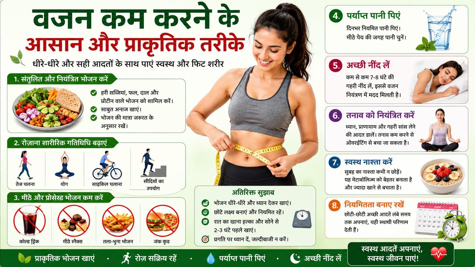 वजन कम करने के आसान तरीके