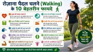 रोज़ाना पैदल चलने (Walking) के 10 बेहतरीन फायदे