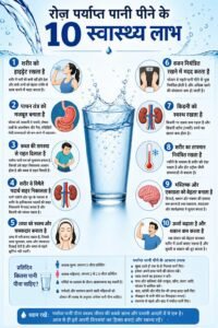 रोज़ पर्याप्त पानी पीने के 10 स्वास्थ्य लाभ
