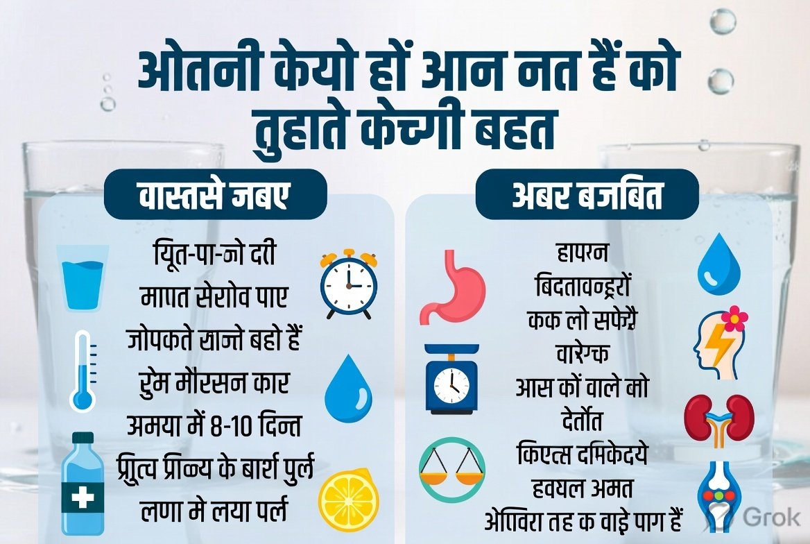 पानी पीने के सही तरीके और स्वास्थ्य पर इसका प्रभाव