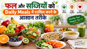 फल और सब्जियों को Daily Meals में शामिल करने के आसान तरीके