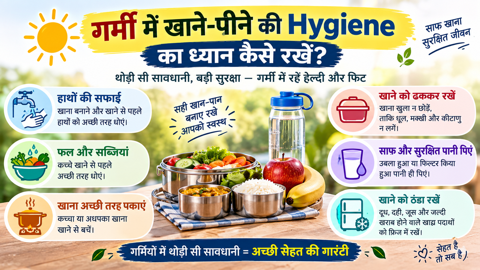 फल और सब्जियां अच्छी तरह धोएं