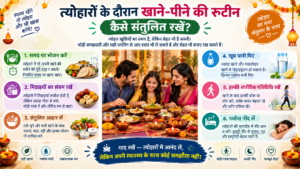 त्योहारों के दौरान खाने-पीने की routine कैसे संतुलित रखें?