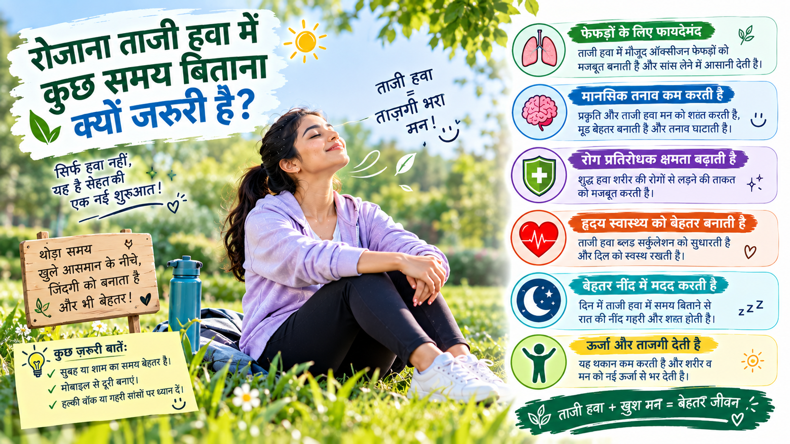 ताज़ी हवा, स्वस्थ जीवन