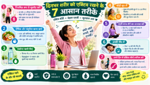 दिनभर एक्टिव रहने के 7 आसान तरीके