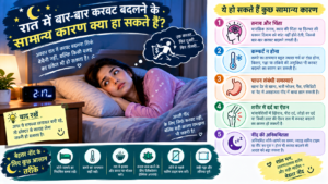 रात की करवटों के सामान्य कारण
