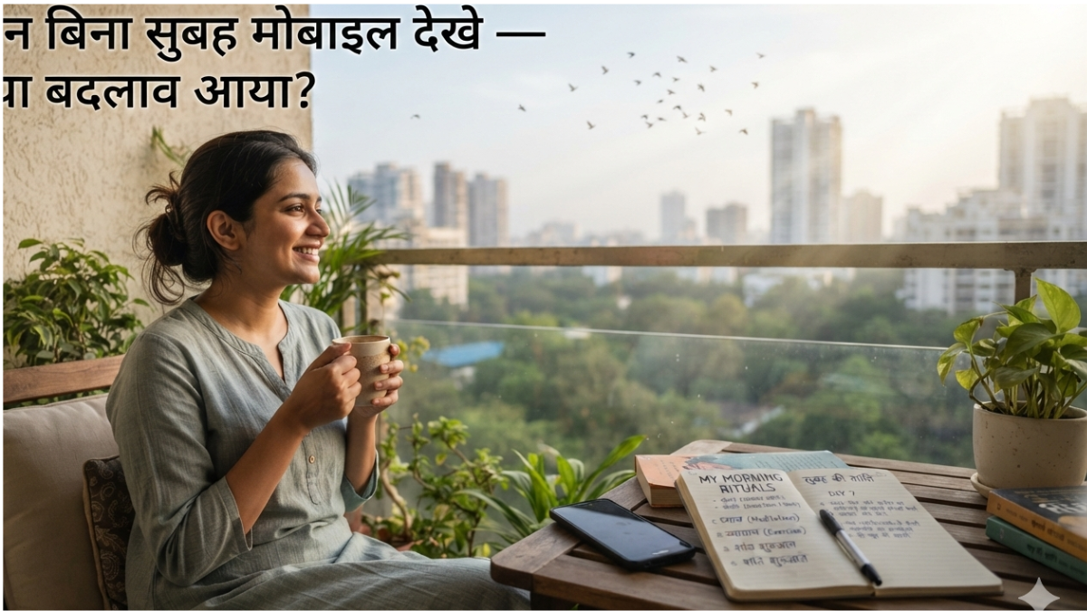 7 दिन बिना सुबह मोबाइल देखे — क्या बदलाव आया?