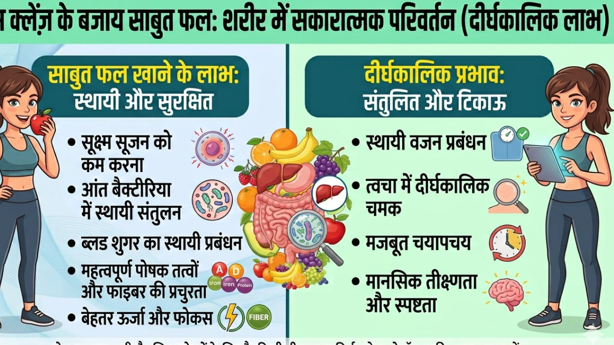 3 दिन सिर्फ फल और फलों का जूस पीने से शरीर में क्या बदलाव महसूस हुए?