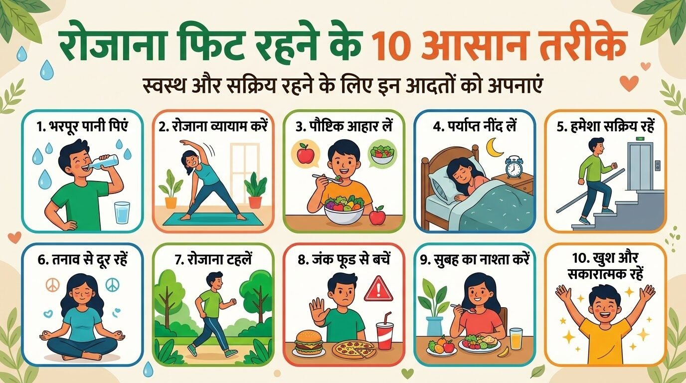 रोजाना फिट कैसे रहें