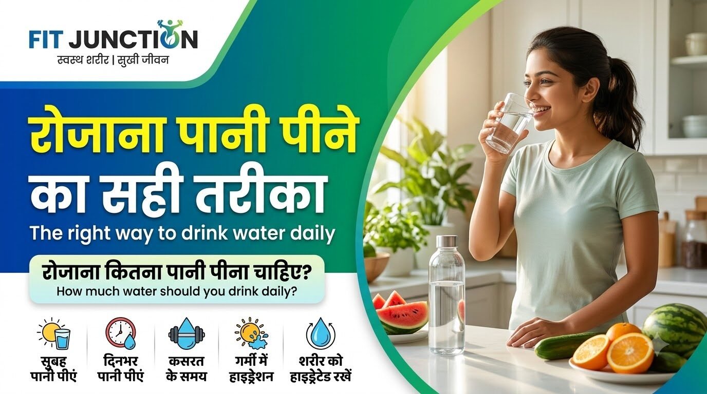 रोजाना पानी पीने का सही तरीका